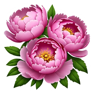 Peonies pink sticker
