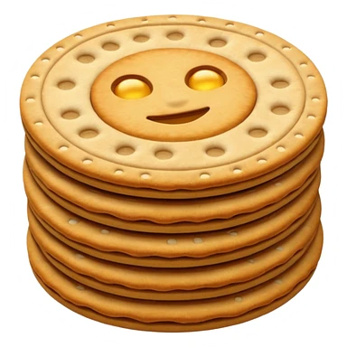un crackers aux graines en mode emoji google sticker