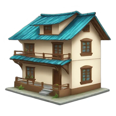 house and street Philippines sticker