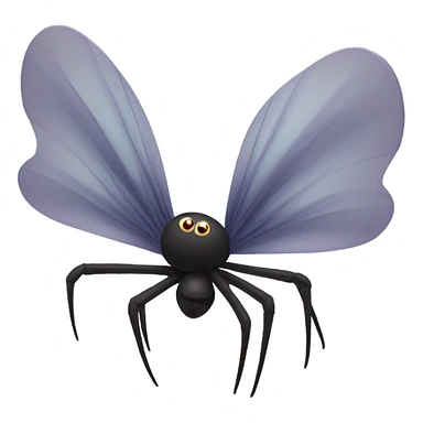 Flying spider sticker