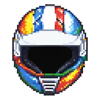 racing driver helmet sticker