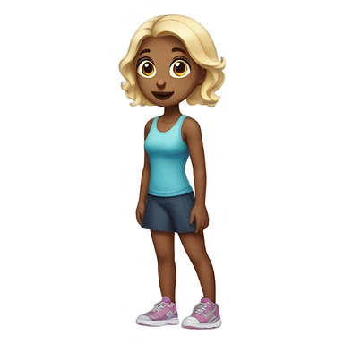 Girl with massive calves sticker