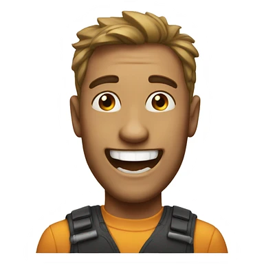 Super happy emoji sticker