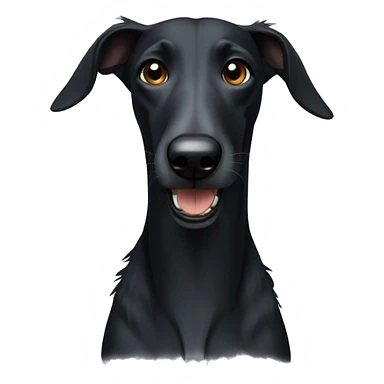 black lurcher  sticker