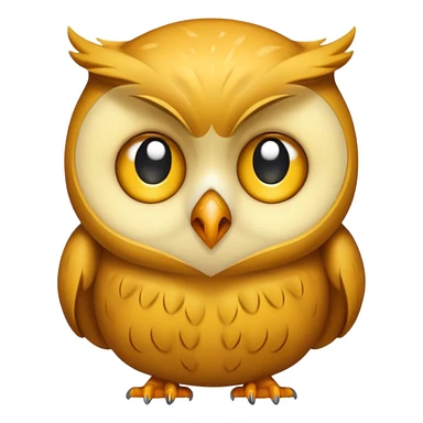 owl emoticon that is crying sticker
