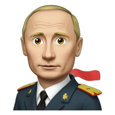 putin with georgia flag sticker