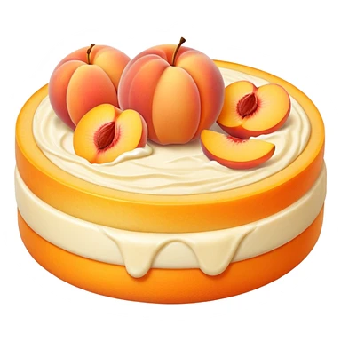 Peach cheese sticker