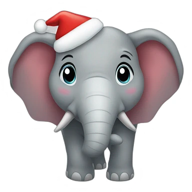 elefante navideño sticker