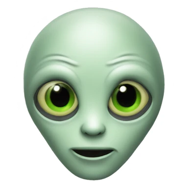 Alien funny sticker