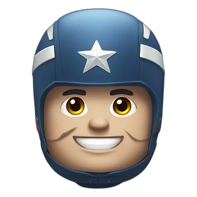 fat captain america sticker