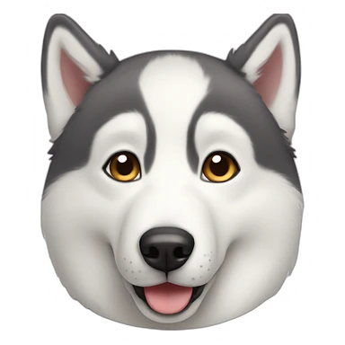 cute husky dog sticker