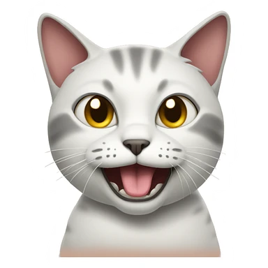 cat with sarcasm face sticker