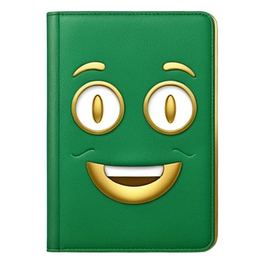 emoji green book sticker