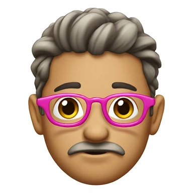 rata con un lazo rosa en una oreja sticker