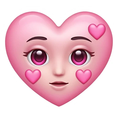 heart eyes with with hearts sticker