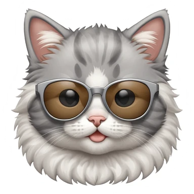 kitten wearing sunglasses sticker