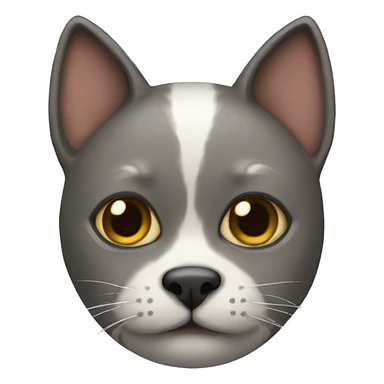 Cat with a dog Mask sticker
