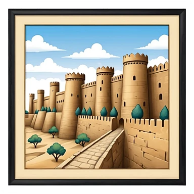 samarkand city walls sticker