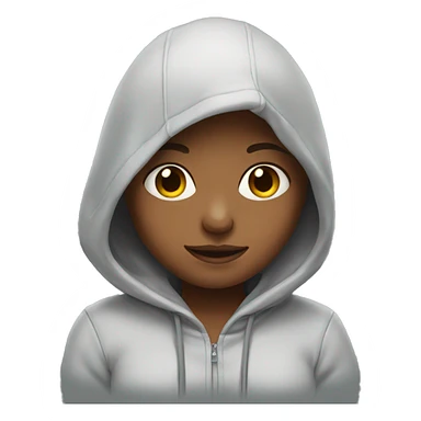 girl with hoodie sticker