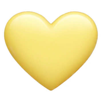 pastel yellow heart sticker