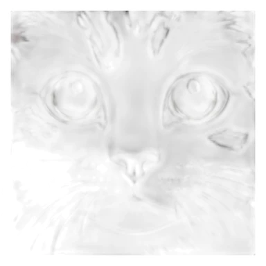 BLACK AND WHITE CAT WITH SPOTS ON NOSE sticker