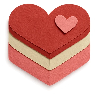 heart-shaped cake sticker
