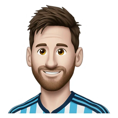 messi con la remera de argentina  sticker