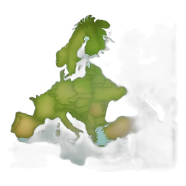 carte de l'europe sans la Turquie sticker