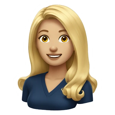 University of Michigan blonde girl  sticker