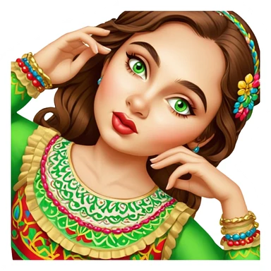 Folkloric Dancer sticker