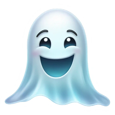 winking ghost  sticker