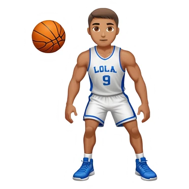 basketball player in sportswear sticker