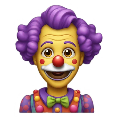 clown po sticker