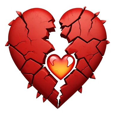 The heart is shot sticker