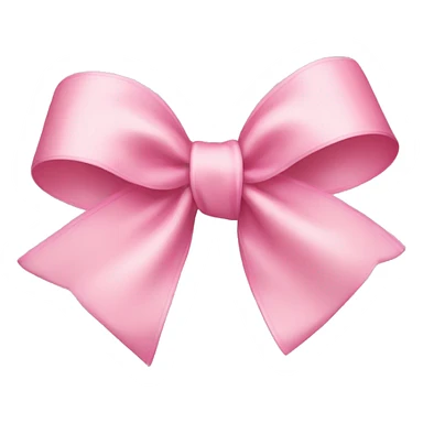 A light pink ribbon bow sticker