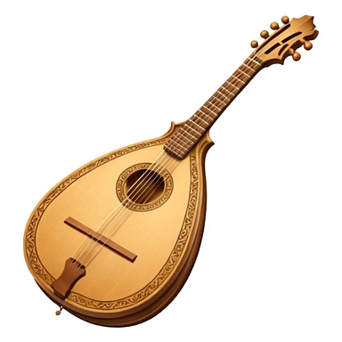 Baroque lute sticker