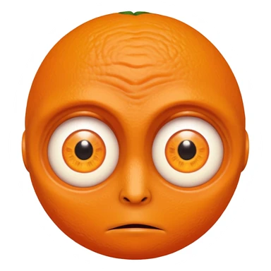 orange mutant human sticker