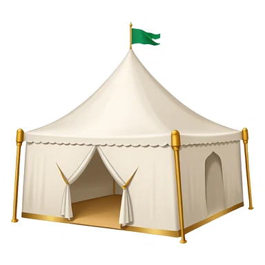 white tent like arafah the ones in saudi sticker