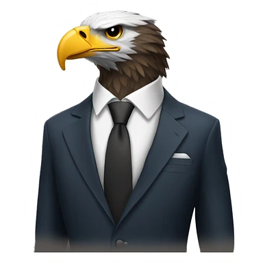 Eagle in a suit sticker