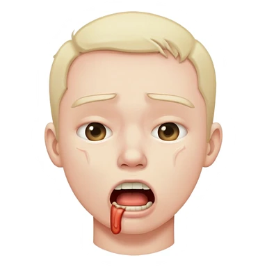 Self choking sticker