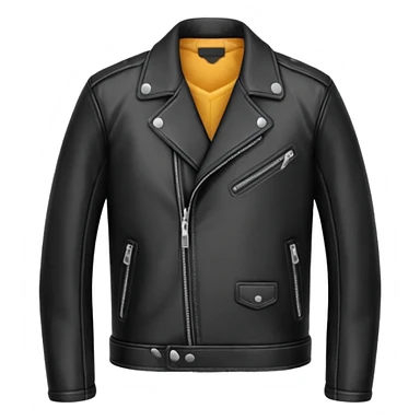 Black leather jacket sticker