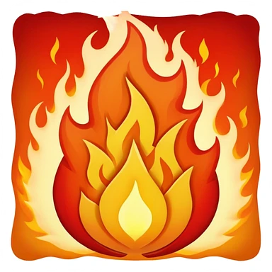 pouvoir ultime en feu sticker