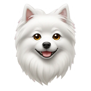 white japanise spitz  sticker
