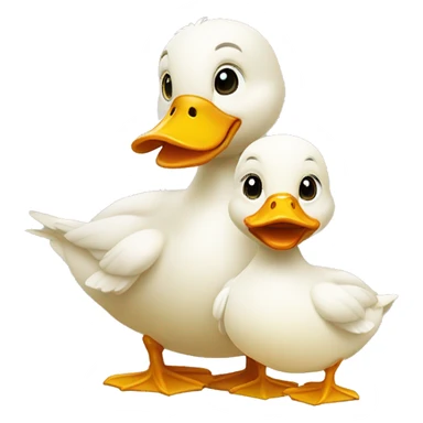 Duck with baby’s sticker