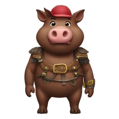 Hog rider sticker