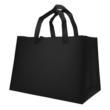 One Black shopping bag  sticker