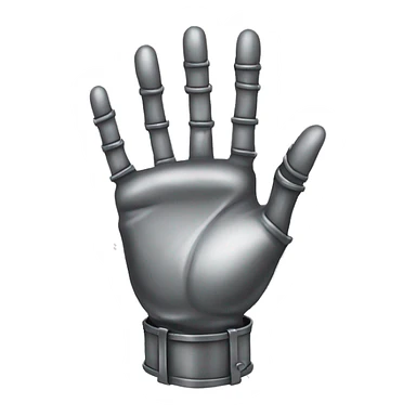 metal hands in hert shape sticker