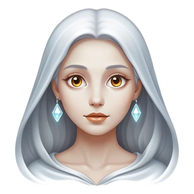Cinematic, Ultra realistic 32k HD, hauntingly beautiful woman, Balanced features, highly detailed, glowing with silver light, high shine, remembrance, a painting of white silver, fanciful, enchanting, ghostly. The image is so lifelike it feels as though it could leap off the canvas at any moment sticker