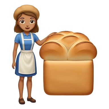 bread who looks like a woman full body sticker