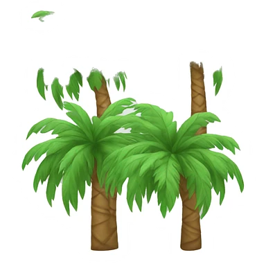 Christmas palm tree sticker
